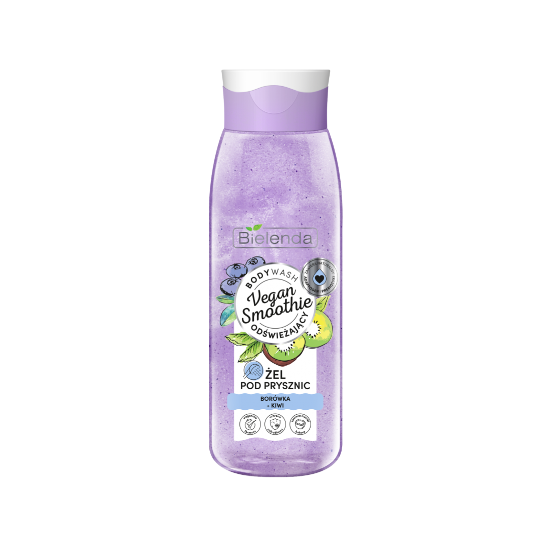 VEGAN SMOOTHIE Shower gel BLUEBERRY + KIWI - Bielenda