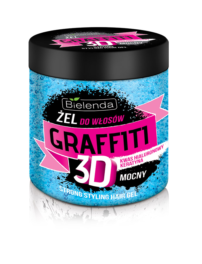 GRAFFITI Hair gel STRONG blue jar 250ml - Bielenda